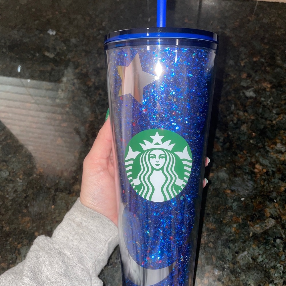 Disney World Starbucks Tumbler Sorcerer Mickey Blue